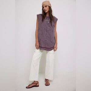 Free People Purple Tunic Top